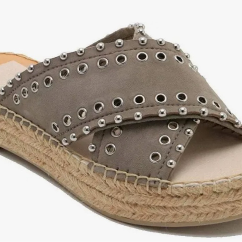 Dolce Vita Gray Studded Sandals